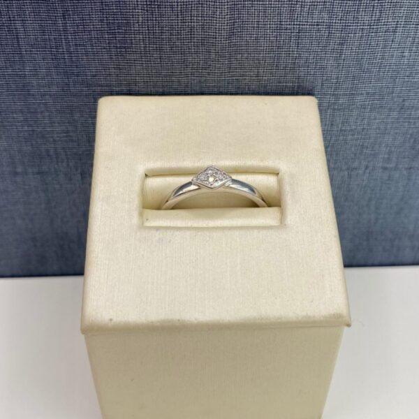 Sterling Silver and Diamond Ring