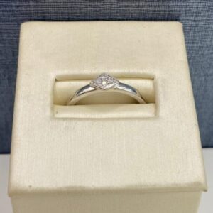 Sterling Silver and Diamond Ring