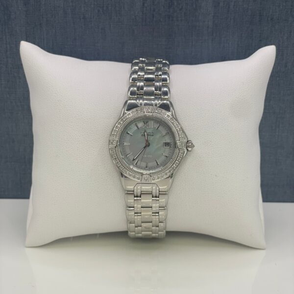 White Eco-Drive with Mother of Pearl Face