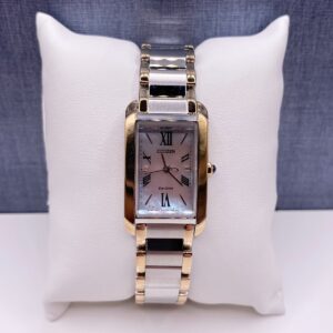 Two Tone Eco Drive with Mother of Pearl Face