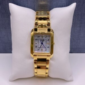 Yellow Citizen Eco Drive with Mother of Pearl Face