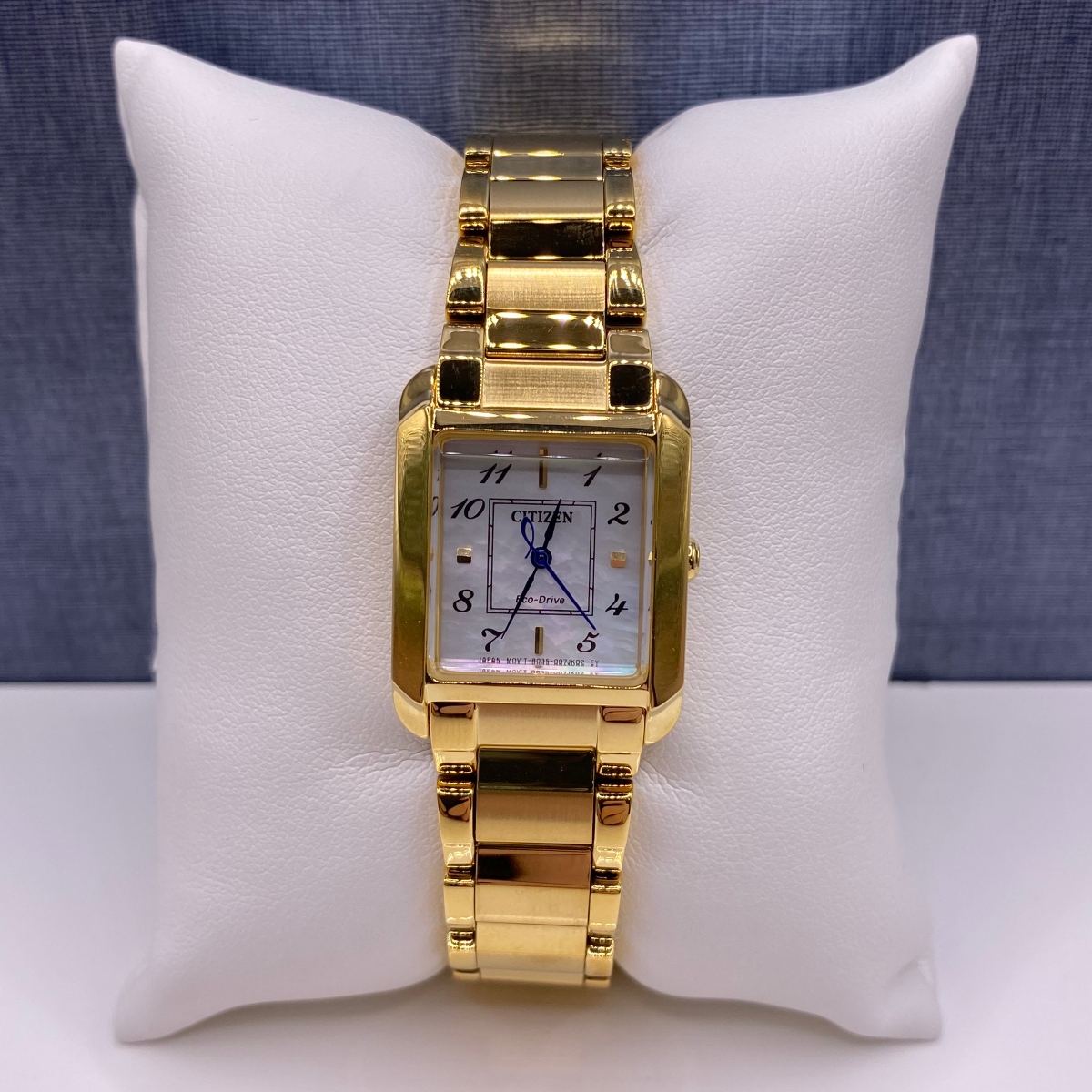 Yellow Citizen Eco Drive with Mother of Pearl Face