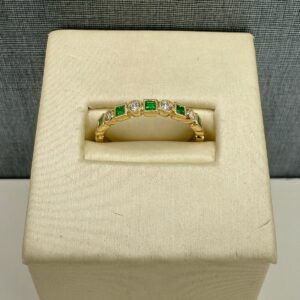 Emerald and Diamond Stackable
