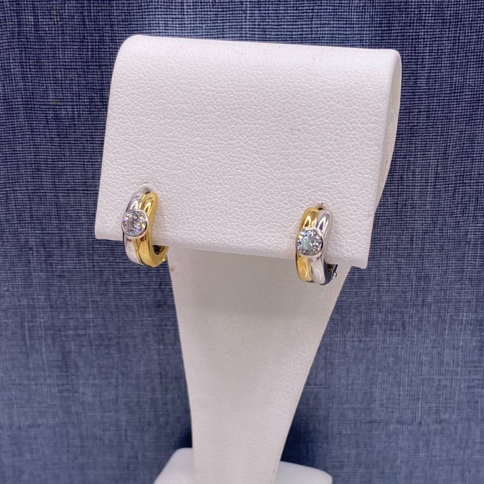 Hinged Hoops with CZs