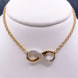 Plated Sterling Infinity Necklace