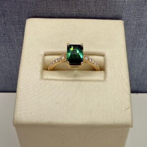 Tourmaline and Diamond Fashion Ring