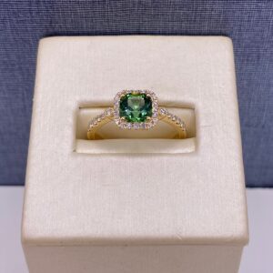 Tourmaline and Diamond Fashion Ring