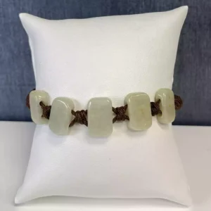 Jadeite Rectangle Beaded Bracelet