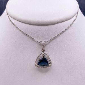 Blue Topaz Statement Necklace