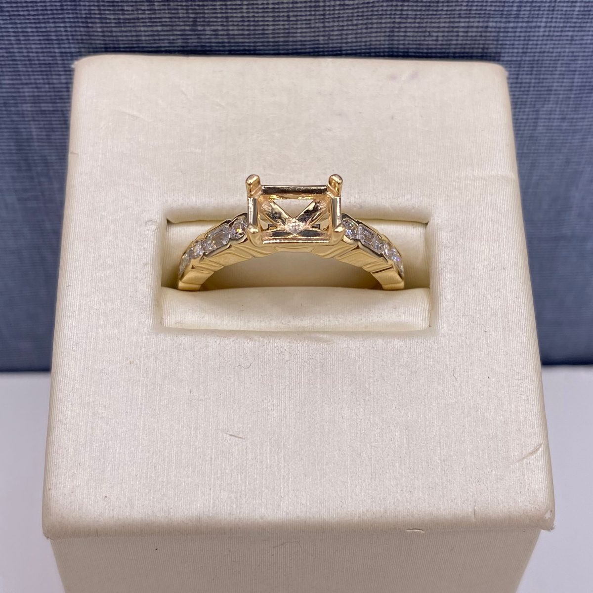 East-West Mounting with Channel Set Diamonds