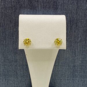 Yellow Lab Diamond Earrings