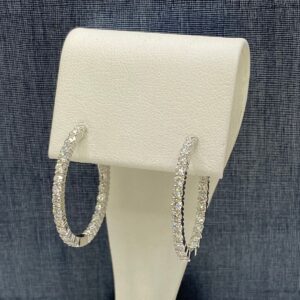 Inside Out Lab Diamond Hoops