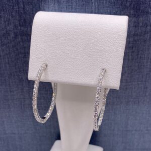 Lab Diamond Inside Out Hoops