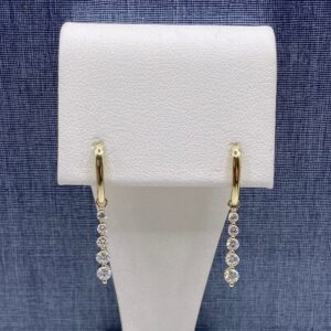 Lab Diamond Dangle Earrings