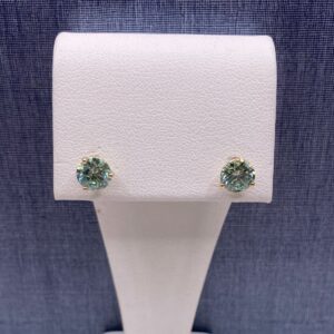 Green Lab Diamond Studs