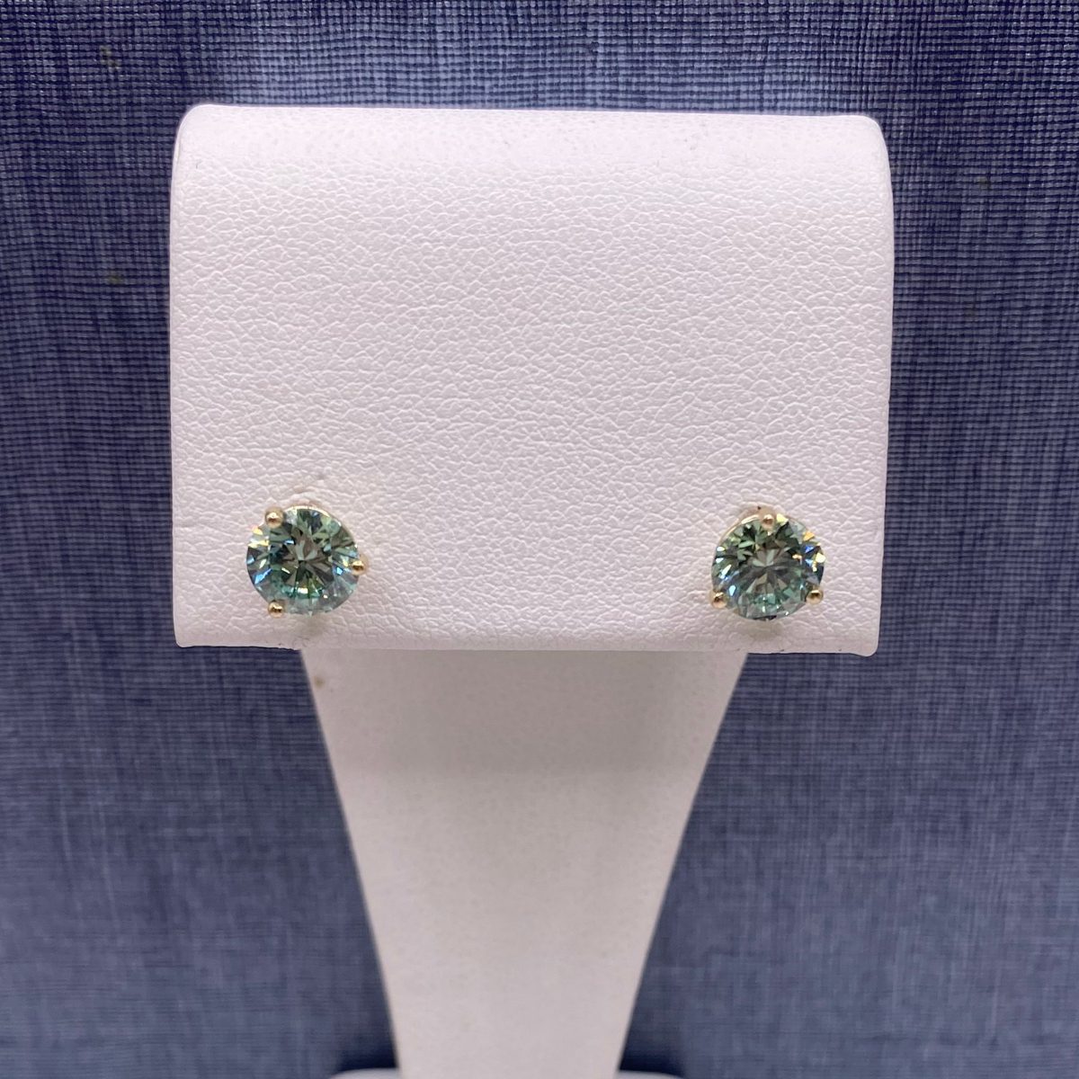 Green Lab Diamond Studs