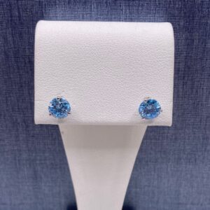 Blue Lab Diamond Studs