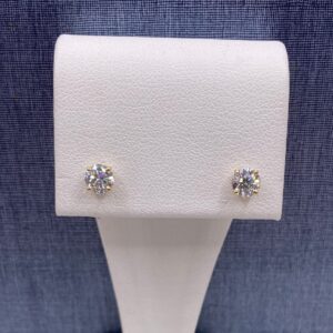 Lab Diamond Studs in Yellow
