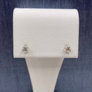 Lab Diamond Studs in White Gold