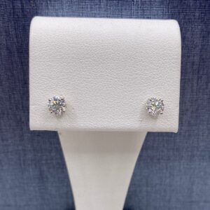 Lab Diamond Studs in White Gold