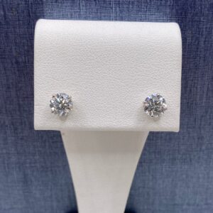 Lab Diamond Studs in White Gold