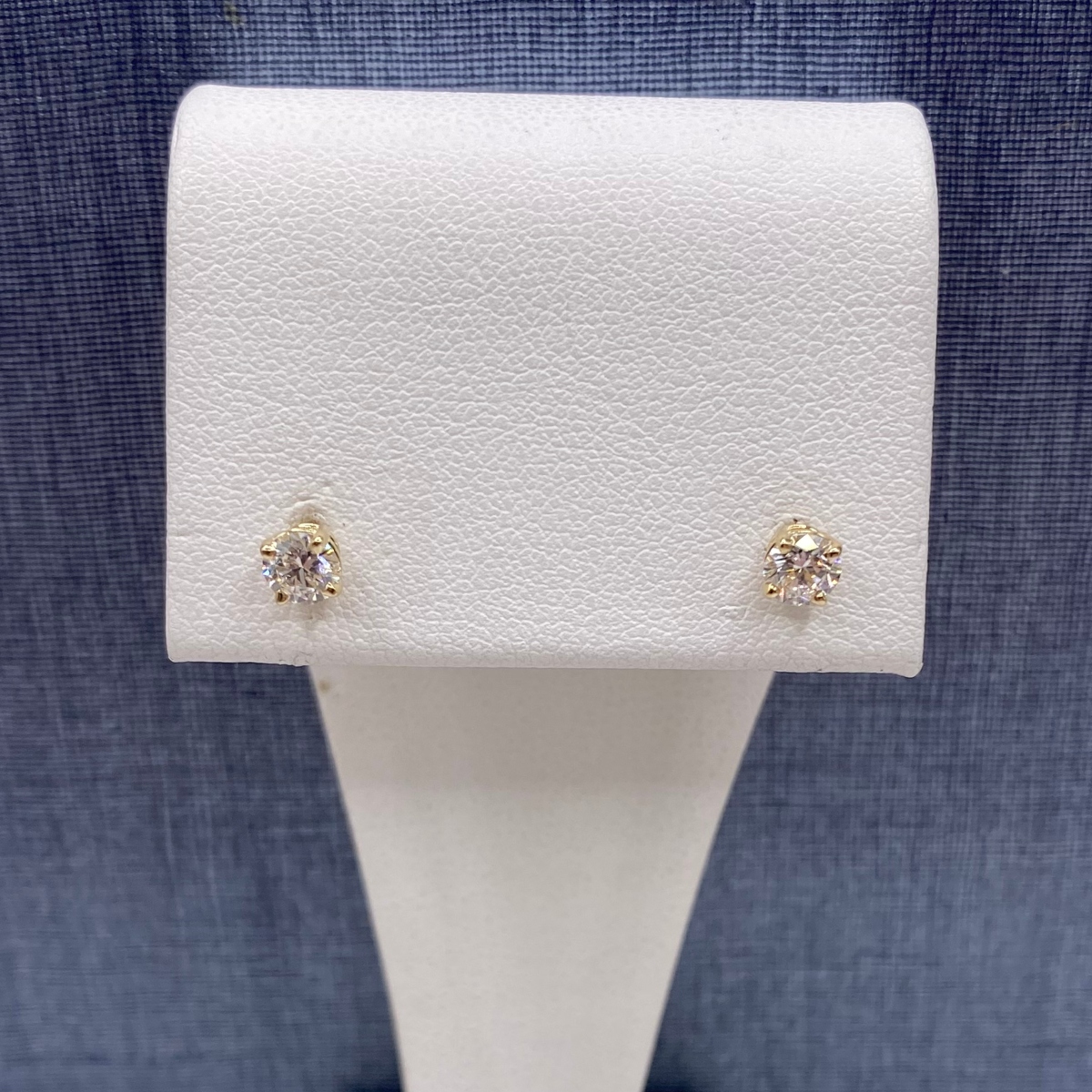 Lab Diamond Studs in Yellow Gold
