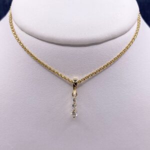 Lab Diamond Dangle Pendant