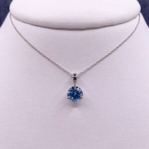 Blue Lab Diamond Pendant