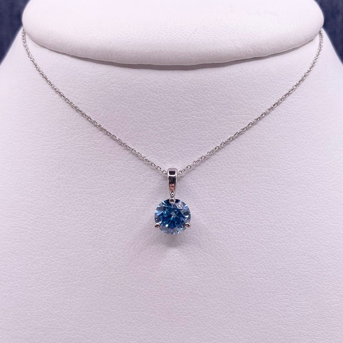Blue Lab Diamond Pendant
