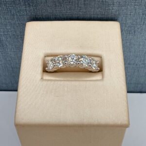 Lab Diamond Anniversary Band in White Gold