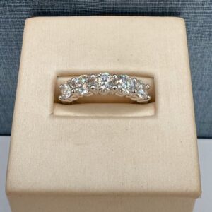 Lab Diamond Anniversary Band in White Gold