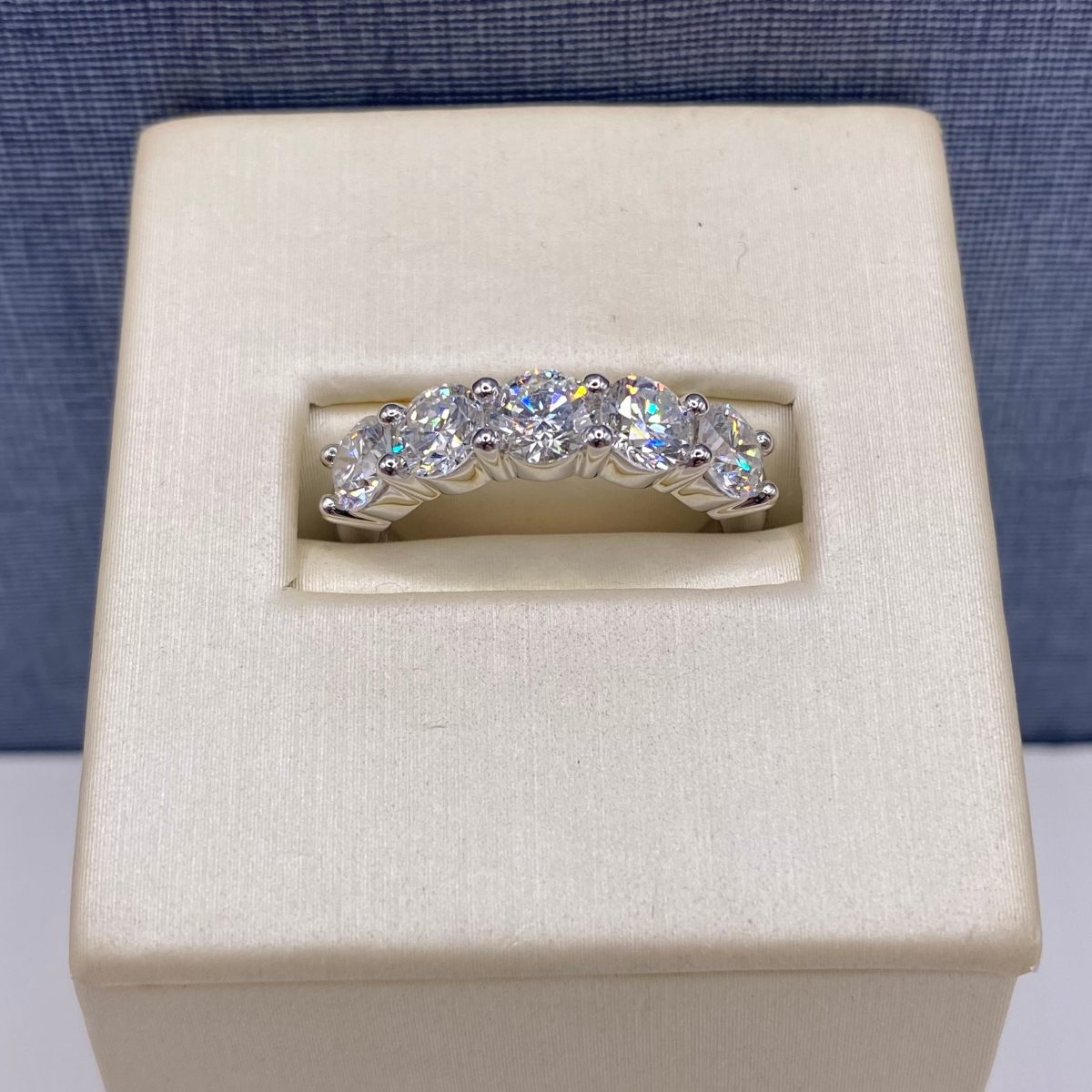 Five Stone Lab Diamond Ring