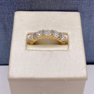 Lab Diamond Five Stone Band