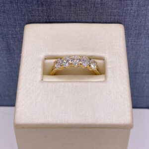 Oval Lab Diamond Band