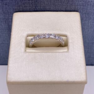 Lab Diamond Band in White Gold