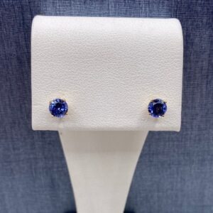 Lab Sapphire Studs