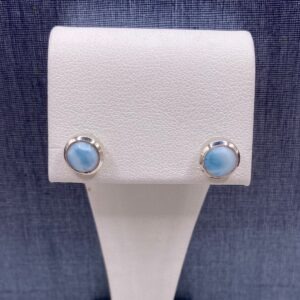 Larimar Studs in Sterling