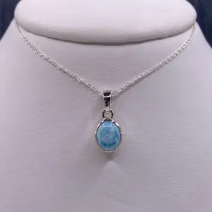 Larimar Necklace in Sterling