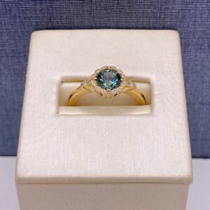 Sapphire and Yellow Gold Statement Ring