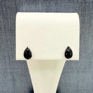 Onyx and Sterling Silver Earrings