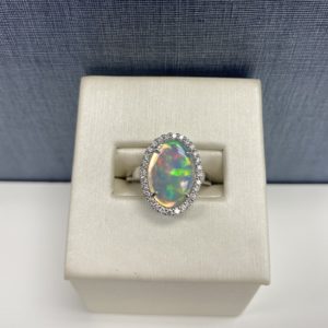 14kw, Opal and Dia Ring
