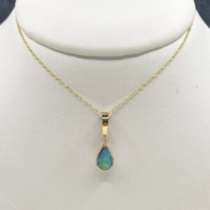Opal and Diamond Necklace