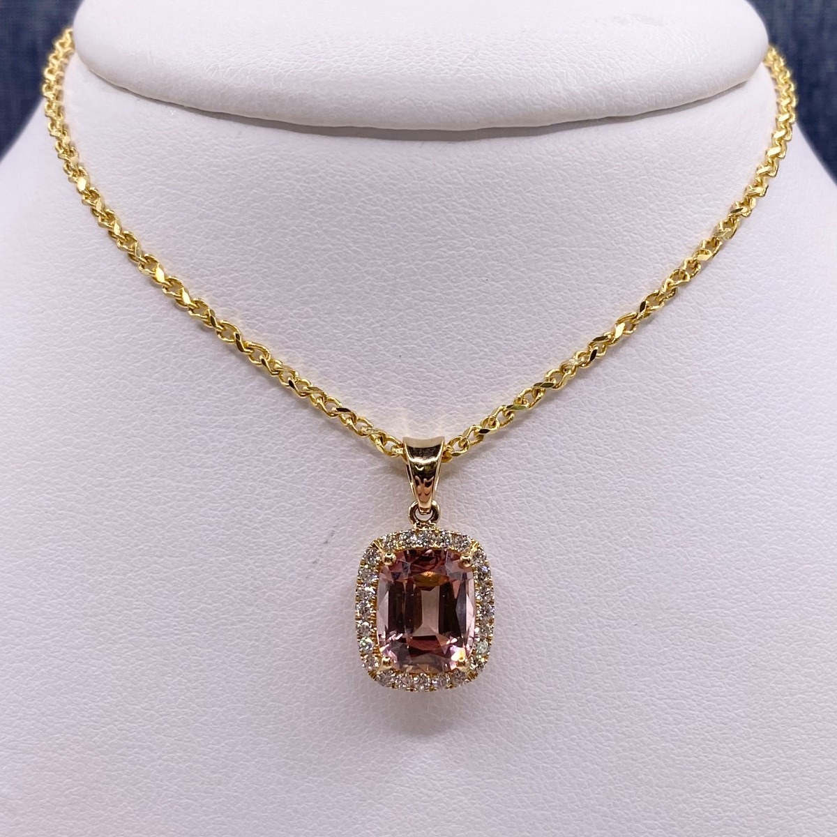 Pink Tourmaline Statement Pendant