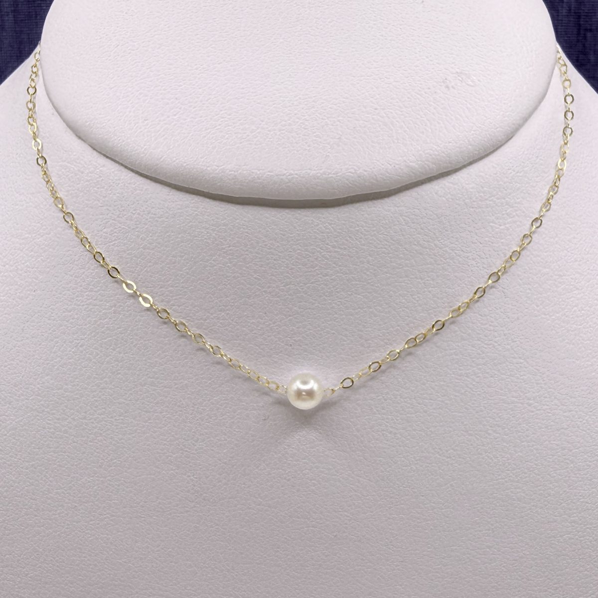 Add-A-Pearl Starter Necklace in Yellow