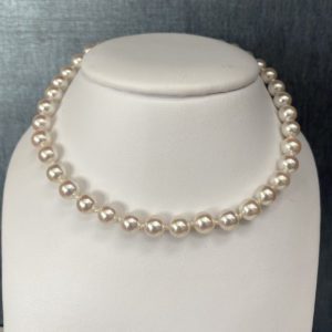 Cultured Pearl Strand with 14k Yellow Gold