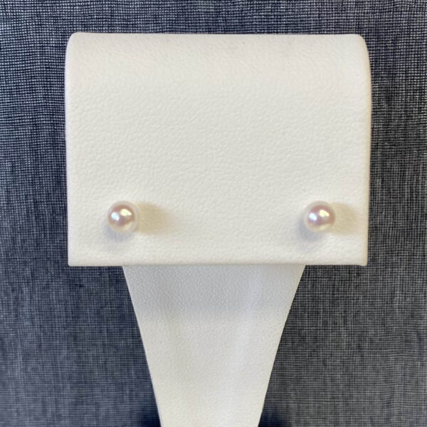 Pearl Studs in 14k Yellow Gold