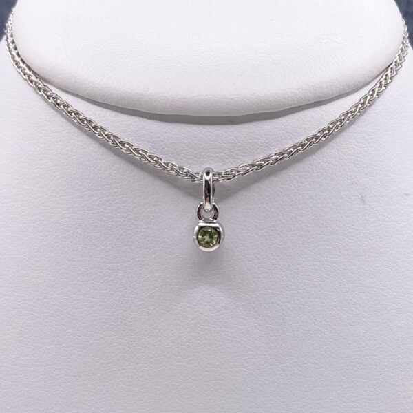 Sterling Silver and Peridot Necklace