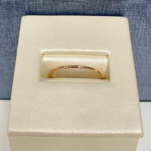 Hammered Detail Rose Gold Stackable Ring