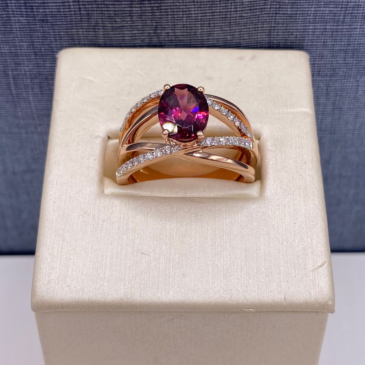 Tourmaline Statement Ring in Rose Gold