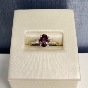 Ruby and Diamond Yellow Gold Ring